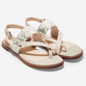 Cole Hahn Sandals Ivory Roccia Print Thong Sandal
